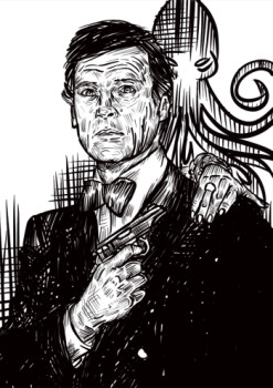 Œuvre contemporaine nommée « James Bond 007 Roger Moore Octopussy », Réalisée par ERIC ERIC