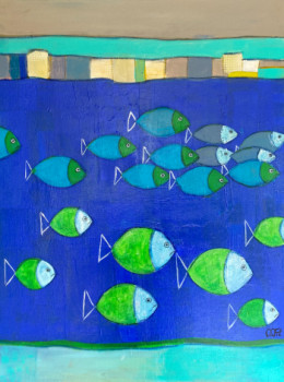 Œuvre contemporaine nommée « Poissons en Réunion », Réalisée par MAPIE