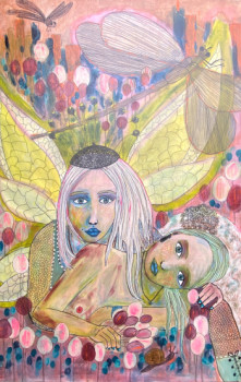 Œuvre contemporaine nommée « Les deux fées », Réalisée par MAPIE