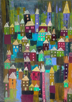 Œuvre contemporaine nommée « Quand la ville dort », Réalisée par MAPIE
