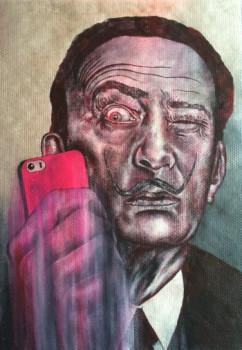 Œuvre contemporaine nommée « Salvador Dali Selfie », Réalisée par ERIC ERIC