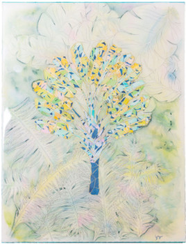Œuvre contemporaine nommée « A l'ombre de l'arbre », Réalisée par INDIGO