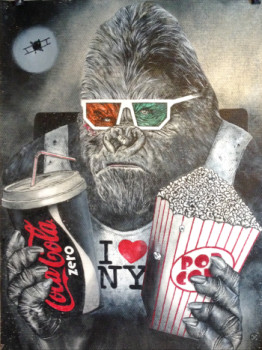 Œuvre contemporaine nommée « King Kong in Cinema 3D », Réalisée par ERIC ERIC