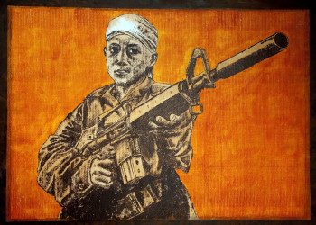 Œuvre contemporaine nommée « Soldier children », Réalisée par ERIC ERIC