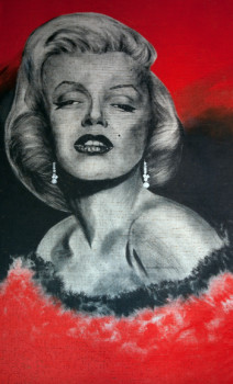 Œuvre contemporaine nommée « Marilyn Monroe portrait », Réalisée par ERIC ERIC