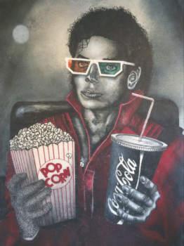 Œuvre contemporaine nommée « Michael Jackson dans le cinéma 3D », Réalisée par ERIC ERIC