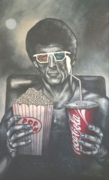Œuvre contemporaine nommée « Sylvester Stallone Dans le cinéma 3D », Réalisée par ERIC ERIC