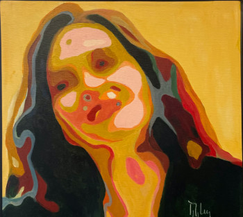 Œuvre contemporaine nommée « Retrato de Isabel Díaz Ayuso », Réalisée par ROMAN MANRIQUE DE LARA