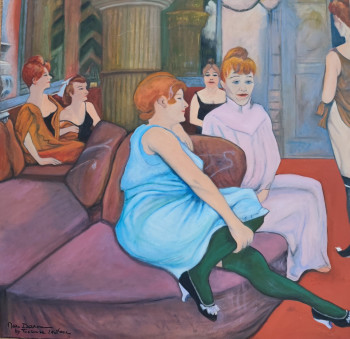 Œuvre contemporaine nommée « "Témoignage à Toulouse-Lautrec" », Réalisée par MARC DANCRE