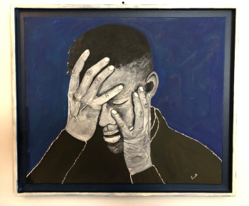 Œuvre contemporaine nommée « D.M ( Joey Starr ) », Réalisée par FRANK