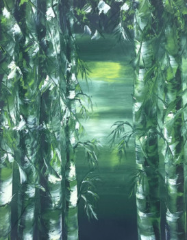 Œuvre contemporaine nommée « Bambous », Réalisée par LILALO