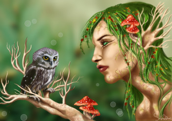 Œuvre contemporaine nommée « Tree fairy », Réalisée par SOFIA SOFIA LEMOS