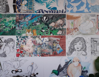 Œuvre contemporaine nommée « Pèle mêle Oscar », Réalisée par C.SOOK