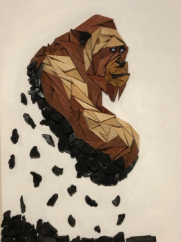 Œuvre contemporaine nommée « L’orang-outan », Réalisée par WALD