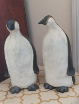 Œuvre contemporaine nommée « Les pinguins », Réalisée par VIVIANE (VKV)