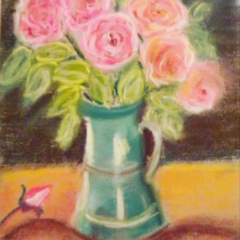Œuvre contemporaine nommée « Les roses jeunesse éternelle », Réalisée par ELLE *