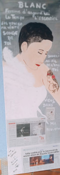 Œuvre contemporaine nommée « Rétrospective en peinture du concert '' Blanc '' au Millénium Haguenau de Magalie Sarah Loeffler », Réalisée par ELLE *
