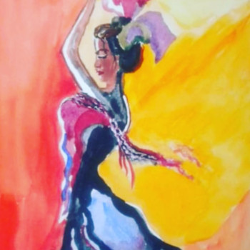 Œuvre contemporaine nommée « La danseuse gitane », Réalisée par ELLE *