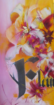 Œuvre contemporaine nommée « Fleur de sang », Réalisée par GARANCE