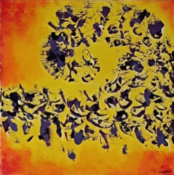 Œuvre contemporaine nommée « Vague », Réalisée par CLA_POTI