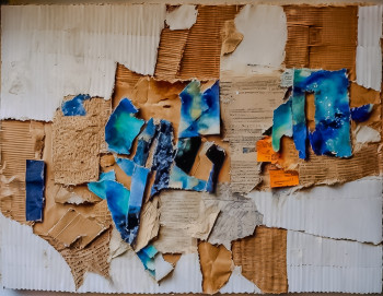 Œuvre contemporaine nommée « éphémère marin », Réalisée par TEDRUB