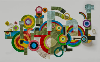 Œuvre contemporaine nommée « delaunesquerie », Réalisée par TEDRUB