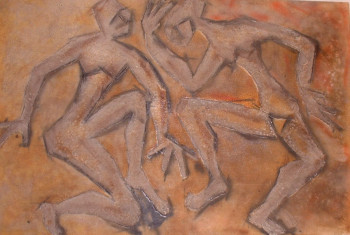 Œuvre contemporaine nommée « La danse première », Réalisée par JEREMIE