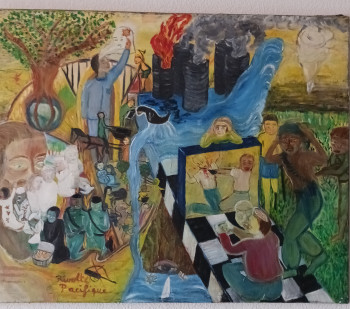 Œuvre contemporaine nommée « "Fukushima" », Réalisée par MONCLIN D'OEIL