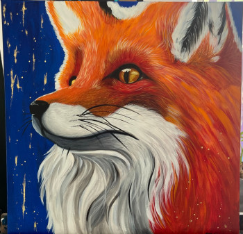 Œuvre contemporaine nommée « le Renard », Réalisée par VEVECREATION