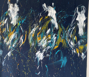 Œuvre contemporaine nommée « Les 3 de faces », Réalisée par LISKA LLORCA