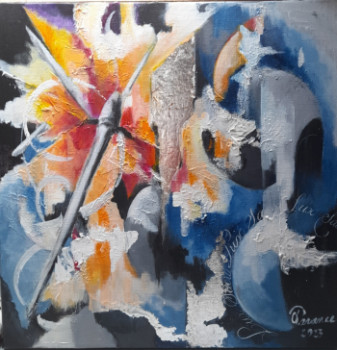 Œuvre contemporaine nommée « Lux sacra », Réalisée par GARANCE