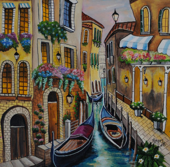 Œuvre contemporaine nommée « Venise », Réalisée par MORGAN