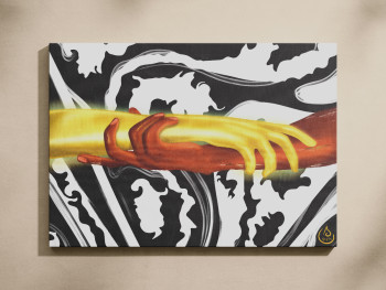 Œuvre contemporaine nommée « La main qui aide », Réalisée par ART OF ESH