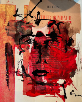Œuvre contemporaine nommée « Collage 2 », Réalisée par A.FRIEDLI