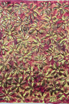 Œuvre contemporaine nommée « Cosmic Flowers 4 », Réalisée par TIPHANIE CANADA