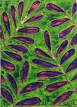 Œuvre contemporaine nommée « Cosmic Garden 3 », Réalisée par TIPHANIE CANADA