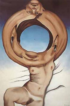 Œuvre contemporaine nommée « Double portrait à la tête   à la retourne et à la renverse », Réalisée par MICHEL PARRE