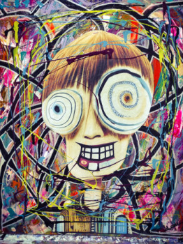Œuvre contemporaine nommée « Portrait de la Folie », Réalisée par LAURENT YVON