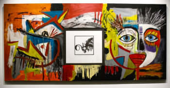Œuvre contemporaine nommée « au chateau des allues 2020 2 », Réalisée par TEDRUB