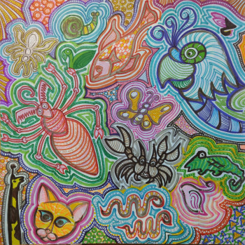 Œuvre contemporaine nommée « Les Z'animaux ! », Réalisée par COPAINTER72