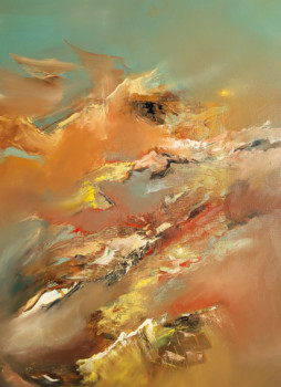 Œuvre contemporaine nommée « Mouvements », Réalisée par MARIE-FRANçOISE BELARD COMBES