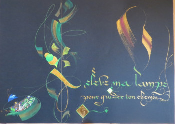 Œuvre contemporaine nommée « La lampe », Réalisée par GARANCE