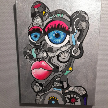 Œuvre contemporaine nommée « Brigitte », Réalisée par MINIMôA