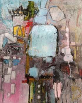 Œuvre contemporaine nommée « Carré bleu », Réalisée par CAMILLE13