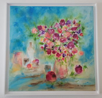 Œuvre contemporaine nommée « Bouquet de Rome », Réalisée par NADINE DE LESPINATS