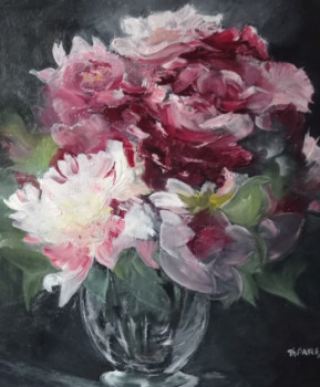 Œuvre contemporaine nommée « Passion Pivoines », Réalisée par THPARES