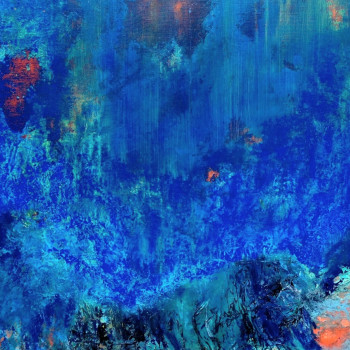 Œuvre contemporaine nommée « Dans les mailles du filet », Réalisée par MARIE-LISE LE CAMPION