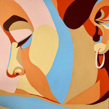 Œuvre contemporaine nommée « Songe Printanier », Réalisée par BERGA