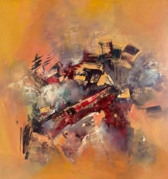 Œuvre contemporaine nommée « Fantasia », Réalisée par MARIE-FRANçOISE BELARD COMBES