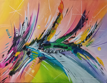Œuvre contemporaine nommée « Eclat-1 », Réalisée par TONY DEBS